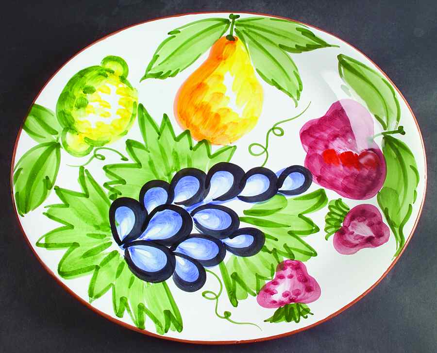 Ambrosia 15" Oval Serving Platter by Presenttense-1
