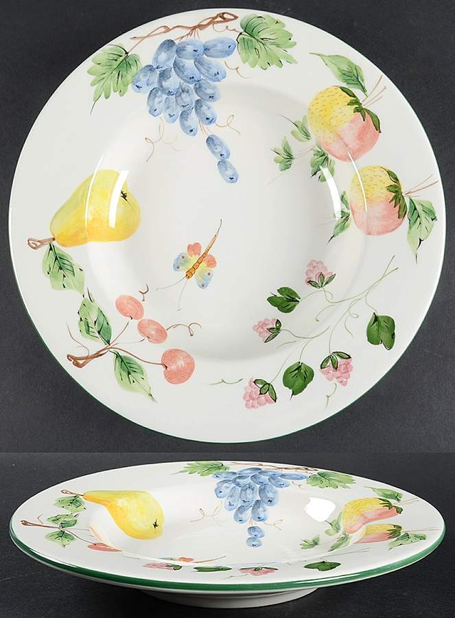 Della Robbia Large Rim Soup Bowl by Presenttense-1