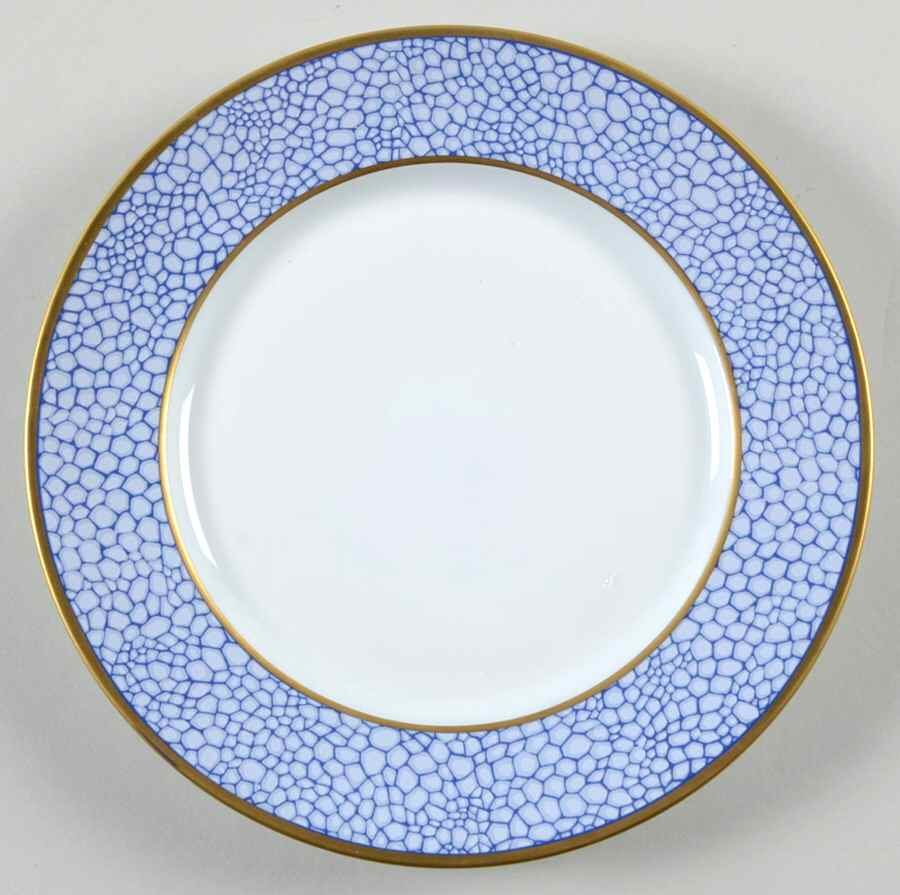 Galuchat Blue Bread & Butter Plate by Puiforcat-1