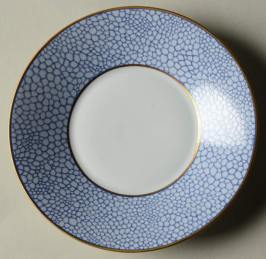Galuchat Blue Saucer by Puiforcat-1