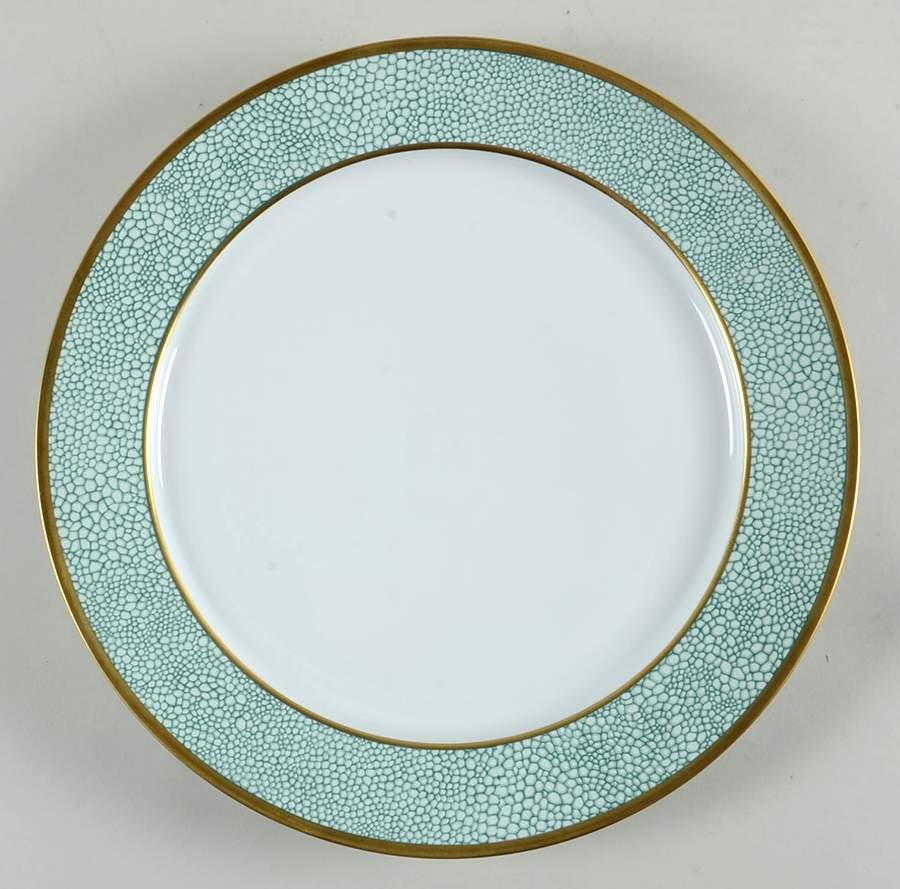 Galuchat Green Service Plate (Charger/Platter) by Puiforcat-1