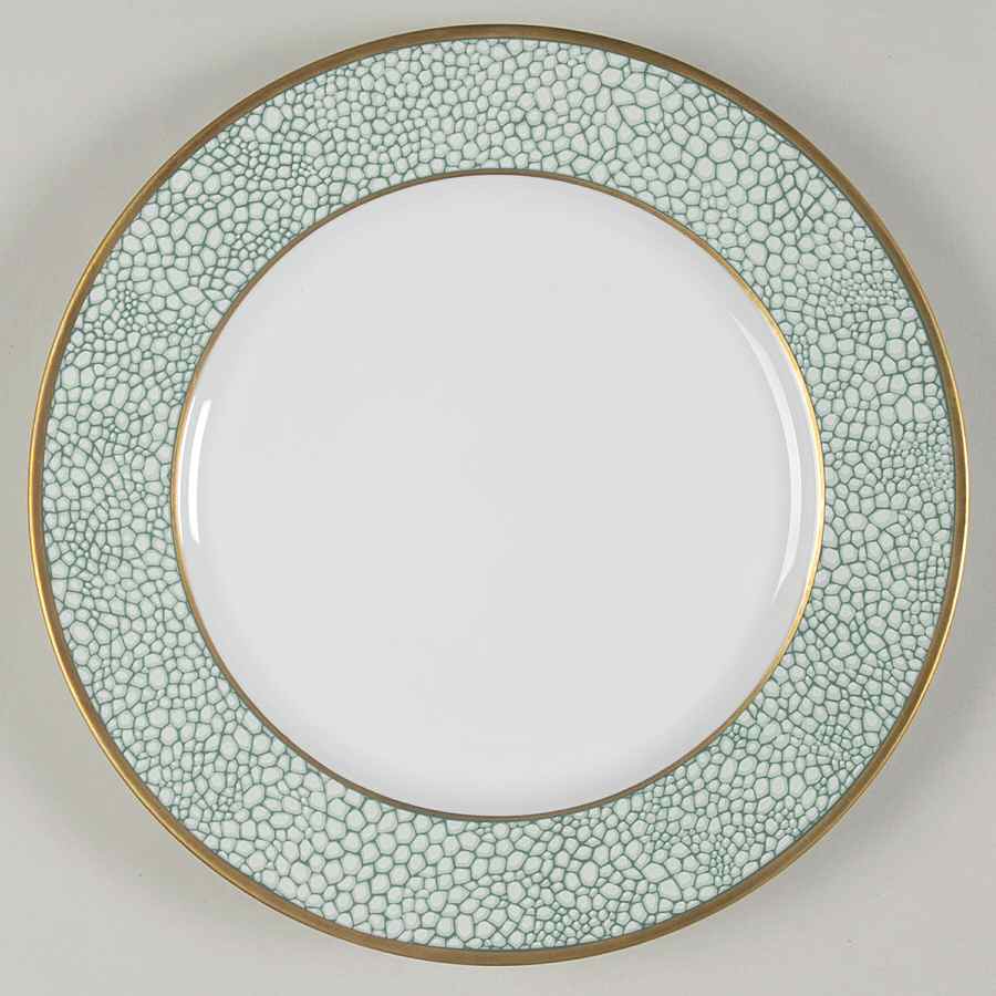 Galuchat Green Salad Plate by Puiforcat-1