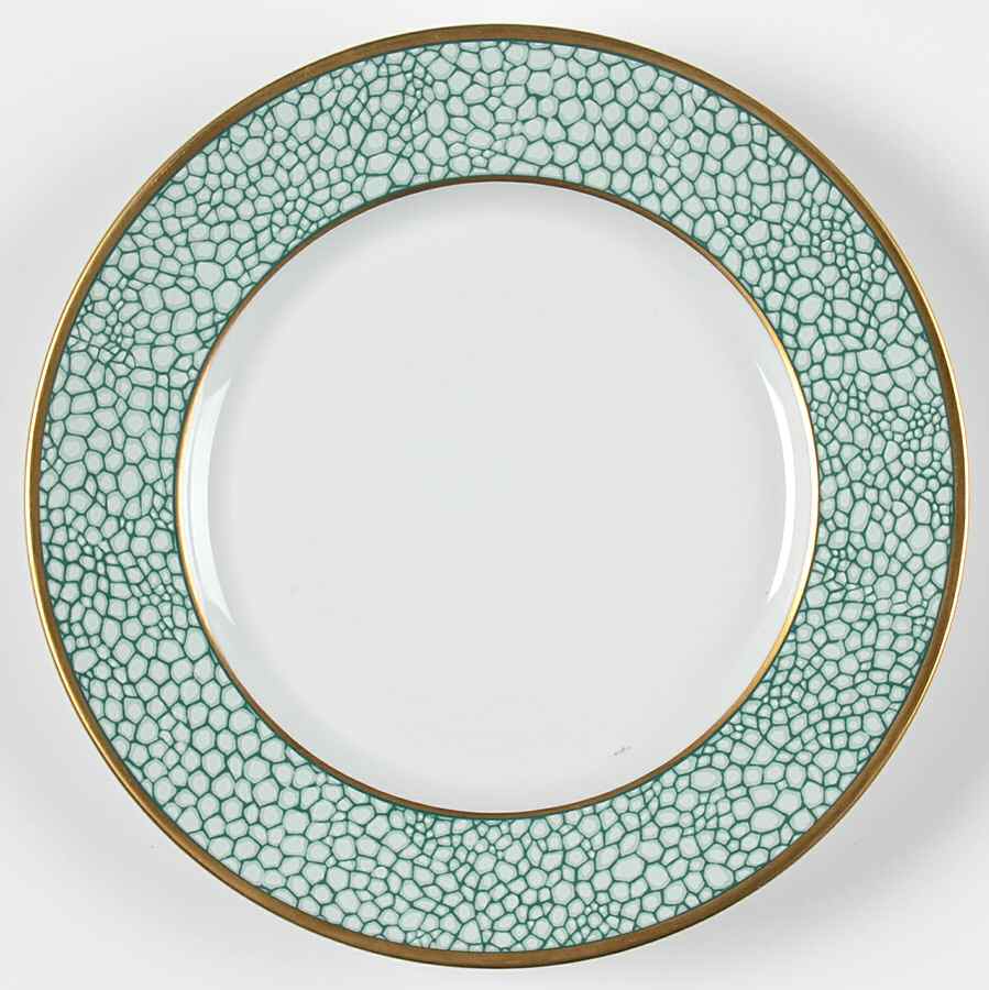 Galuchat Green Bread & Butter Plate by Puiforcat-1