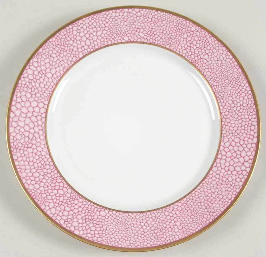 Galuchat Pink Salad Plate by Puiforcat-1