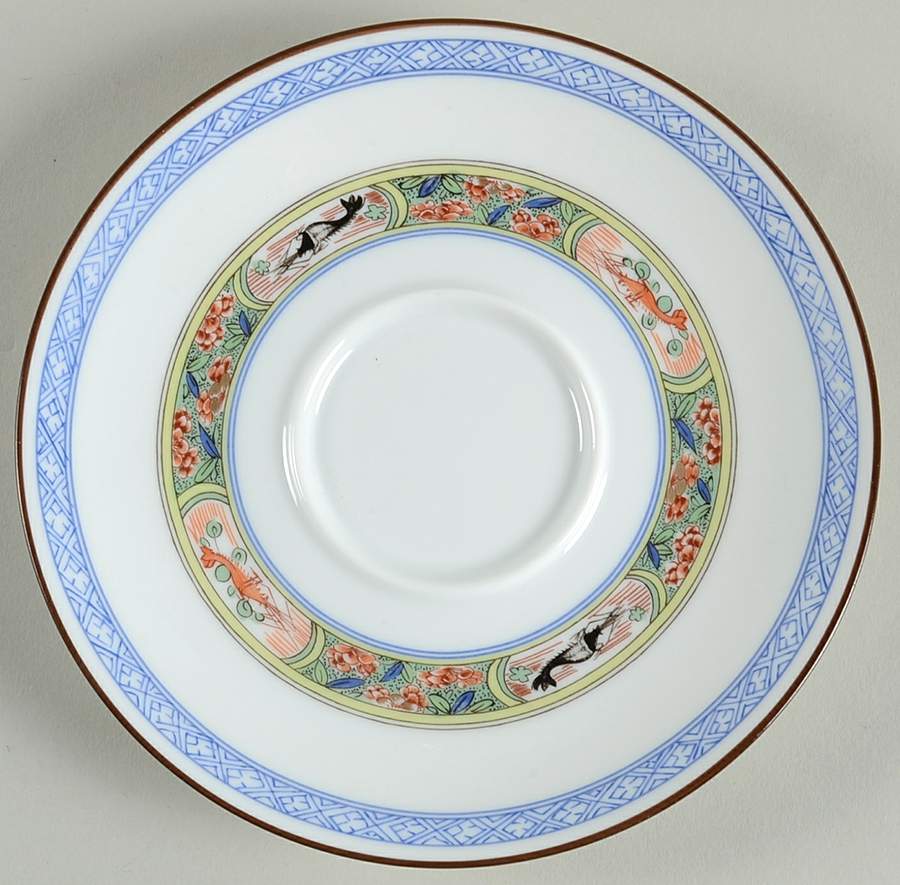 Kan Sou (White Background) Saucer for Flat Cup by Puiforcat-1