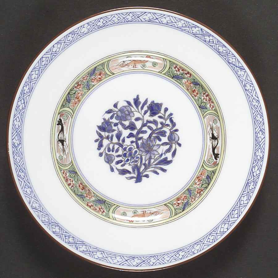 Kan Sou (White Background) Bread & Butter Plate by Puiforcat-1