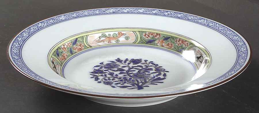 Kan Sou (White Background) Rim Soup Bowl by Puiforcat-1