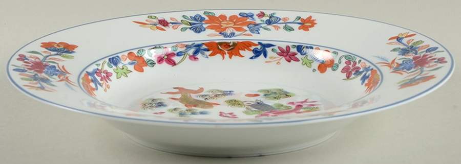 Kiang She (White Background) Rim Soup Bowl by Puiforcat-1