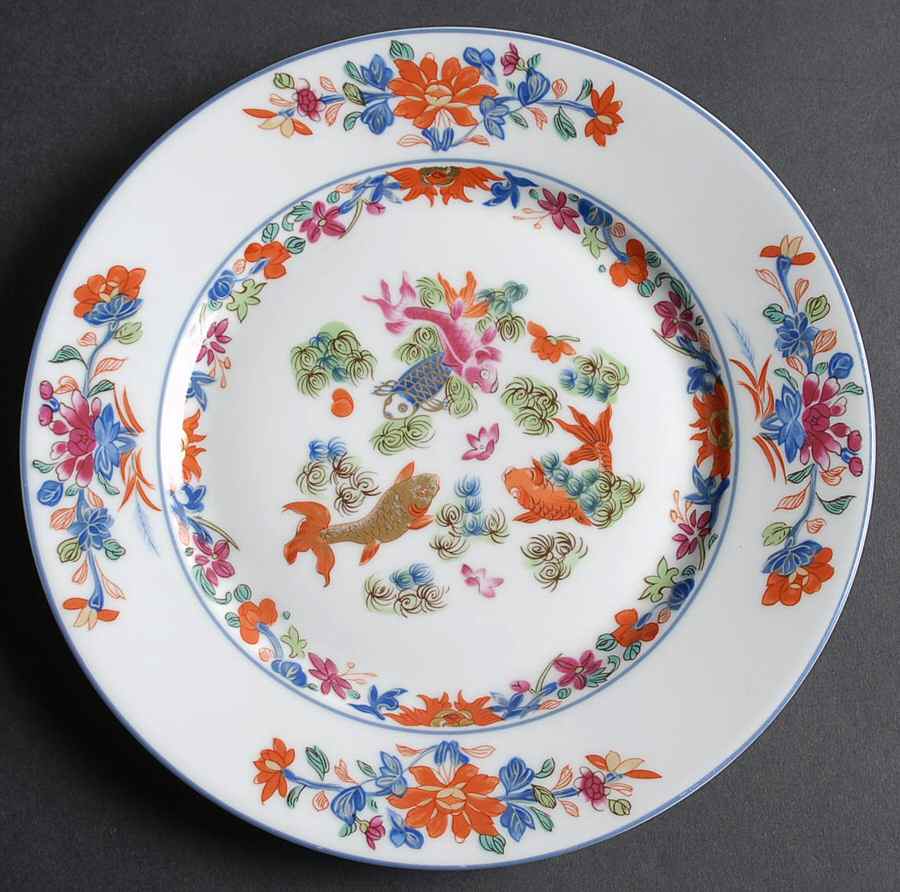 Kiang She (White Background) Luncheon Plate by Puiforcat-1