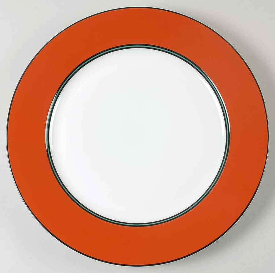 Pompei Red Cake Plate by Puiforcat-1