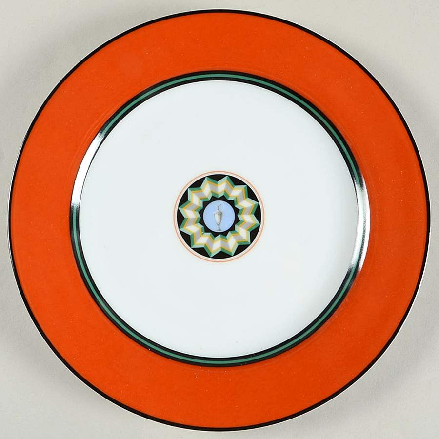 Pompei Red Salad/Dessert Plate by Puiforcat-1