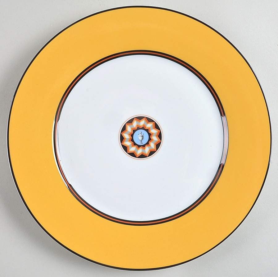 Pompei Yellow Dinner Plate by Puiforcat-1
