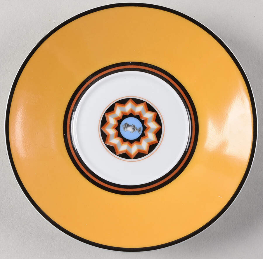 Pompei Yellow Saucer for Demitasse Cup by Puiforcat-1