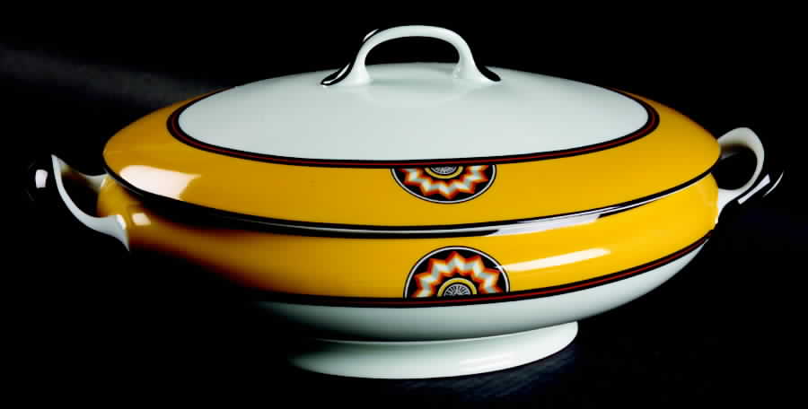 Pompei Yellow Tureen &  Lid by Puiforcat-1