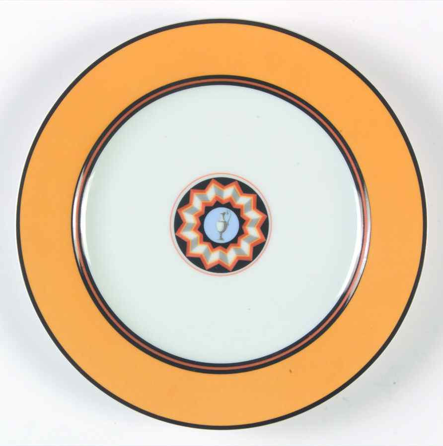 Pompei Yellow Salad Plate by Puiforcat-1