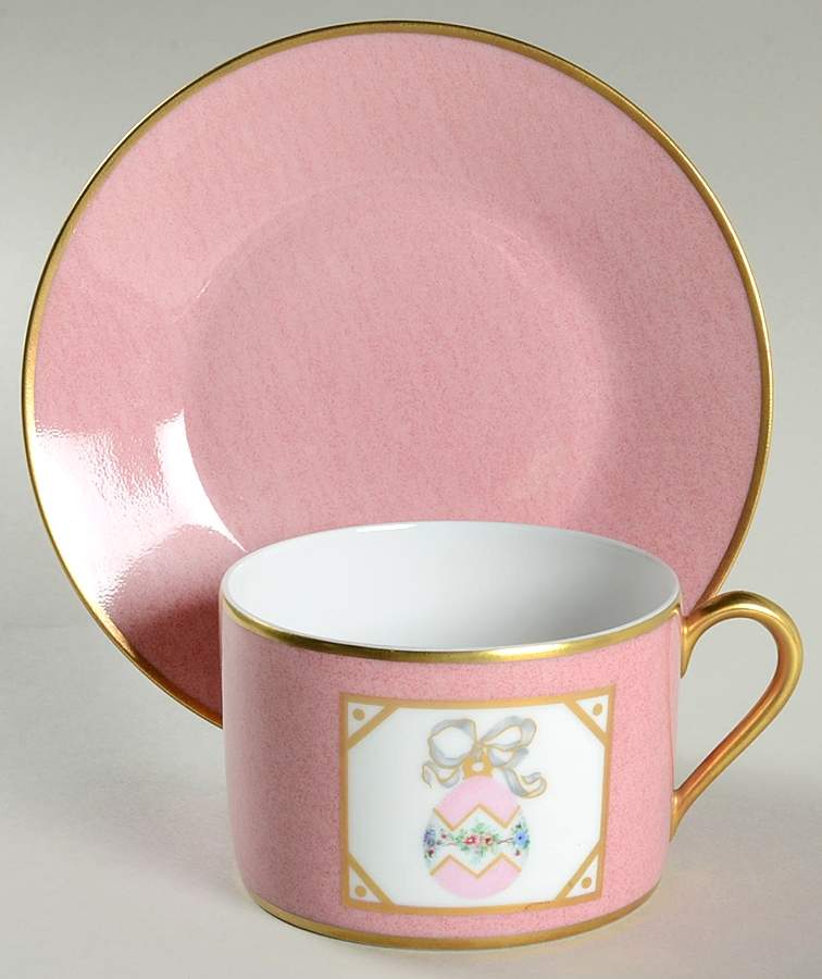 St. Petersbourg Flat Cup & Saucer Set by Puiforcat-1