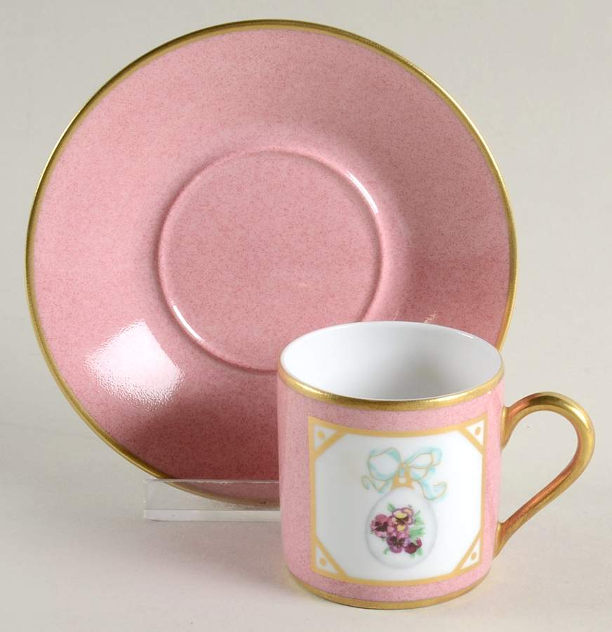 St. Petersbourg Flat Demitasse Cup & Saucer Set by Puiforcat-1