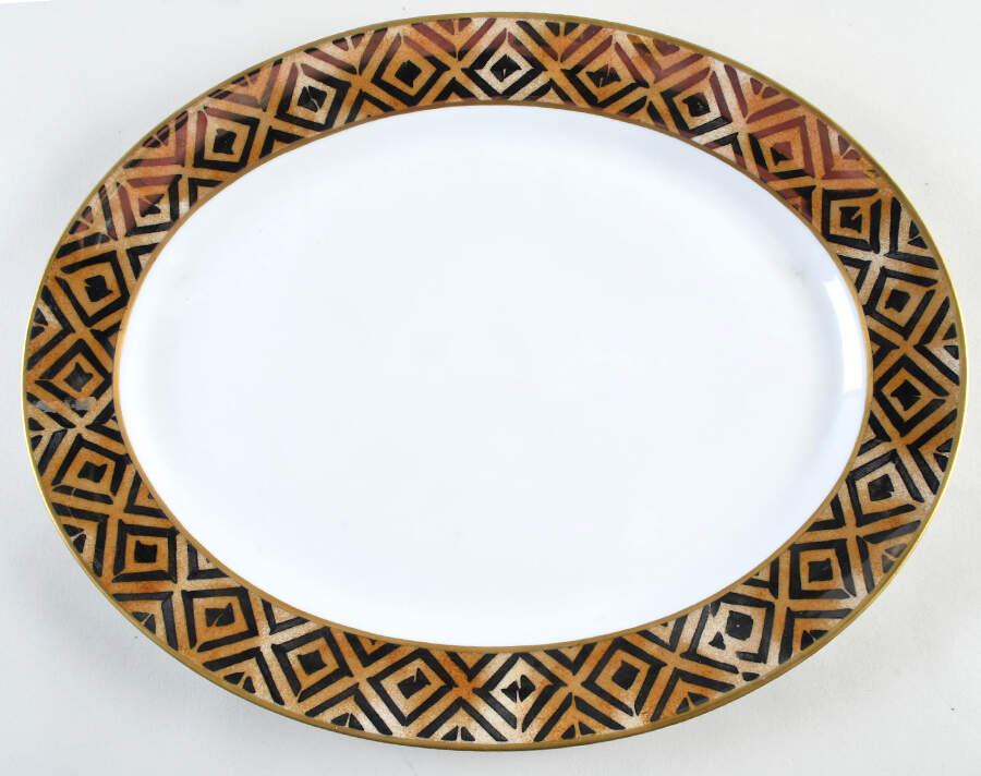 Sumatra 16" Oval Serving Platter by Puiforcat-1