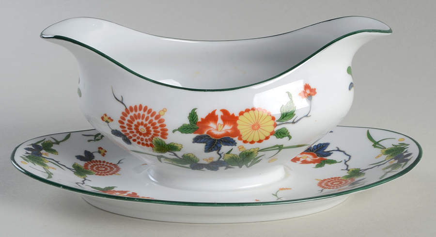 Tan Yu Gravy Boat with Attached Underplate by Puiforcat-1