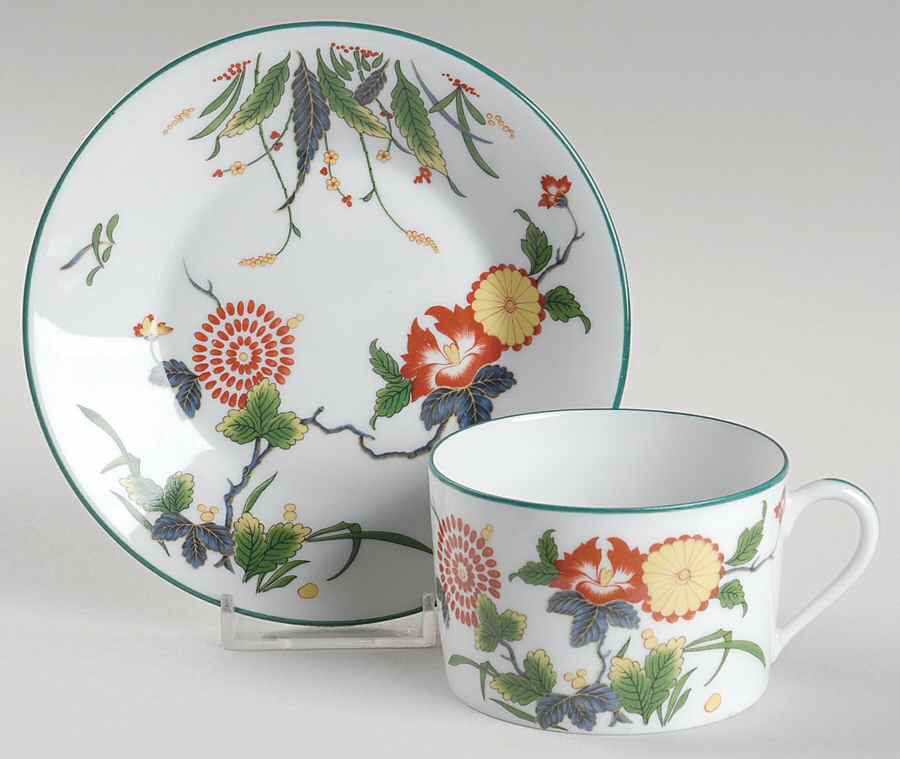 Tan Yu Flat Cup & Saucer Set by Puiforcat-1