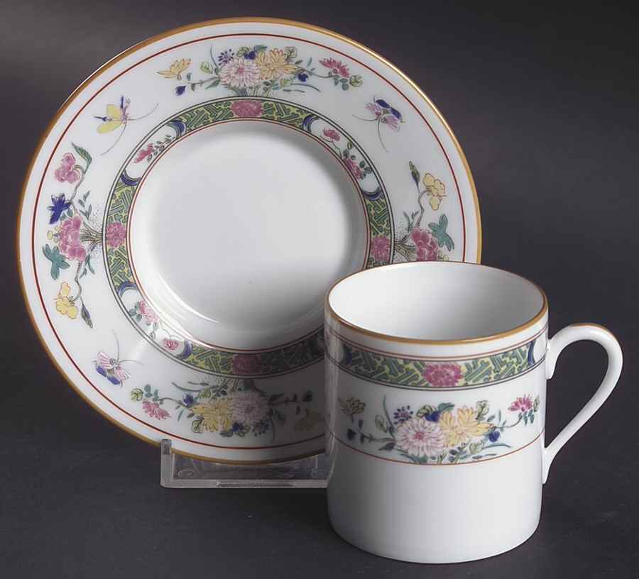 Tung Hai Flat Demitasse Cup & Saucer Set by Puiforcat-1