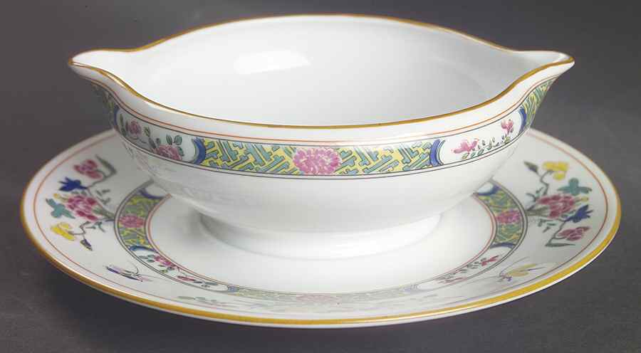 Tung Hai Gravy Boat with Attached Underplate by Puiforcat-1