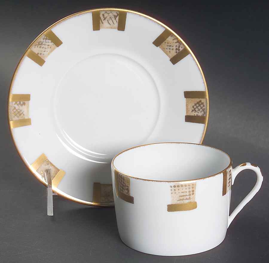 Variations Sable Flat Cup & Saucer Set by Puiforcat-1