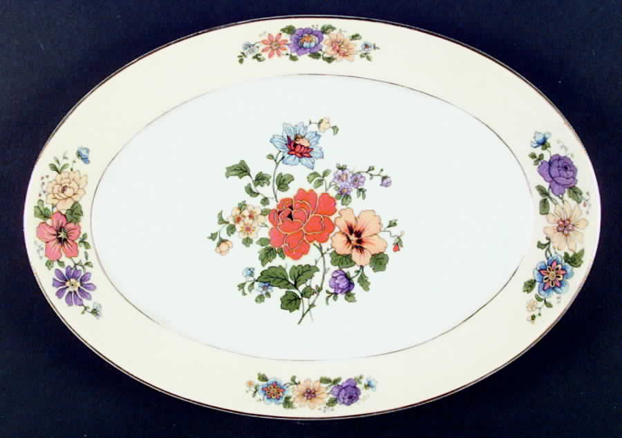 Princess 11" Oval Serving Platter by Porcelain Union-1