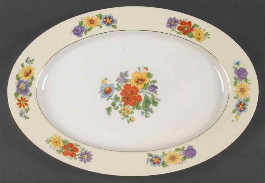 Princess 15" Oval Serving Platter by Porcelain Union-1