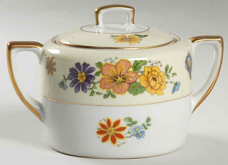 Princess Sugar Bowl & Lid by Porcelain Union-1
