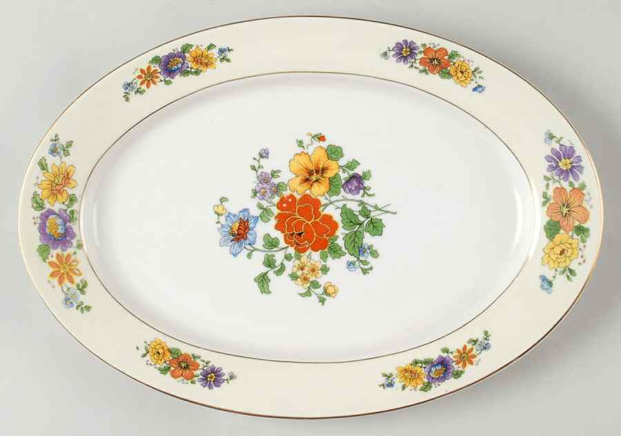 Princess 13" Oval Serving Platter by Porcelain Union-1
