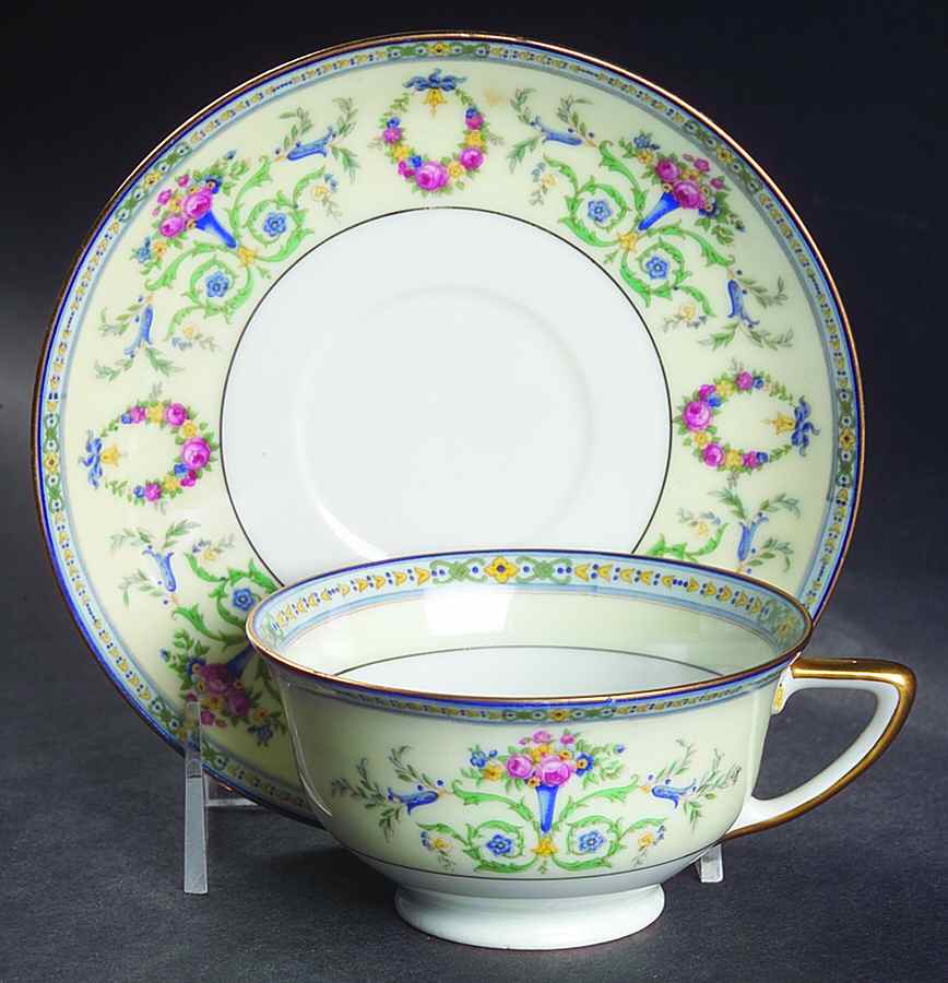 PUN2 Footed Cup & Saucer Set by Porcelain Union-1