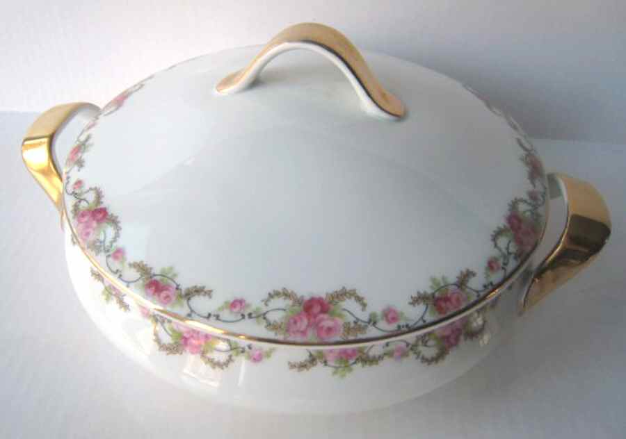 1820 Round Covered Vegetable by Porcelain Union-1