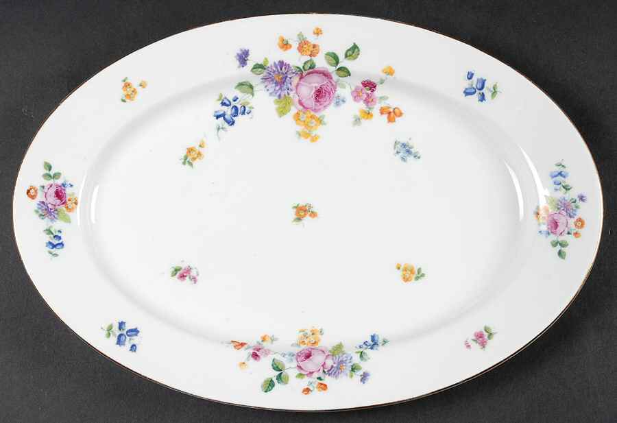 PUN28 13" Oval Serving Platter by Porcelain Union-1