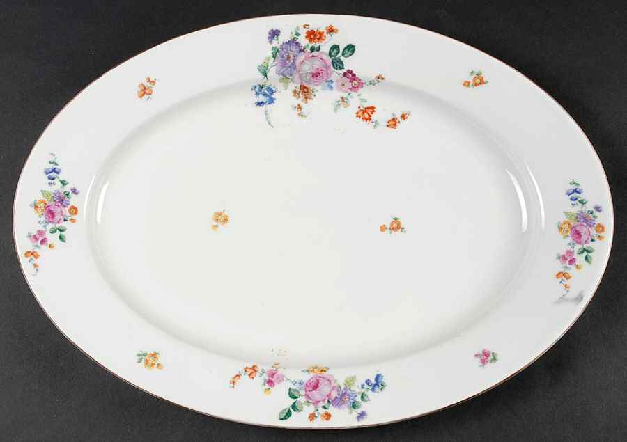 PUN28 15" Oval Serving Platter by Porcelain Union-1