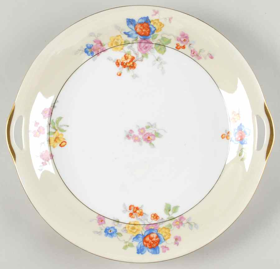 PUN3 Handled Cake Plate by Porcelain Union-1