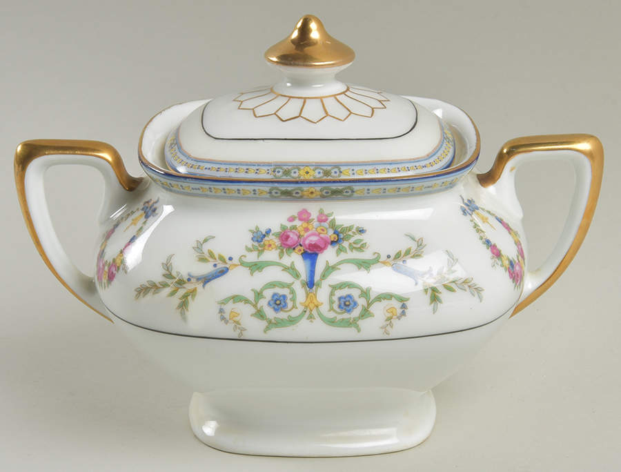 PUN30 Sugar Bowl & Lid by Porcelain Union-1