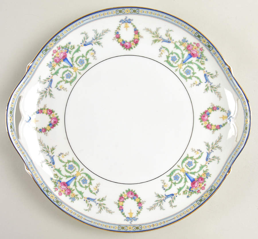 PUN30 Handled Cake Plate by Porcelain Union-1