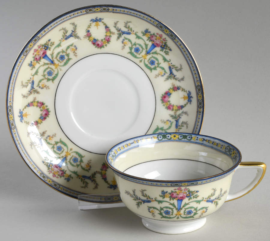 PUN30 Footed Cup & Saucer Set by Porcelain Union-1