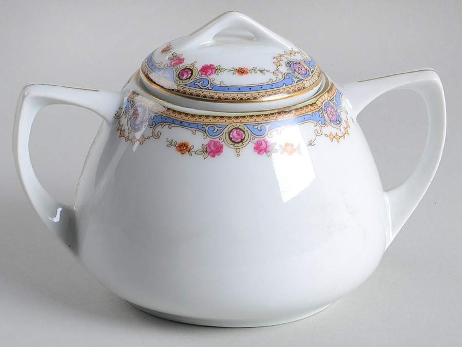 PUN31 Sugar Bowl & Lid by Porcelain Union-1