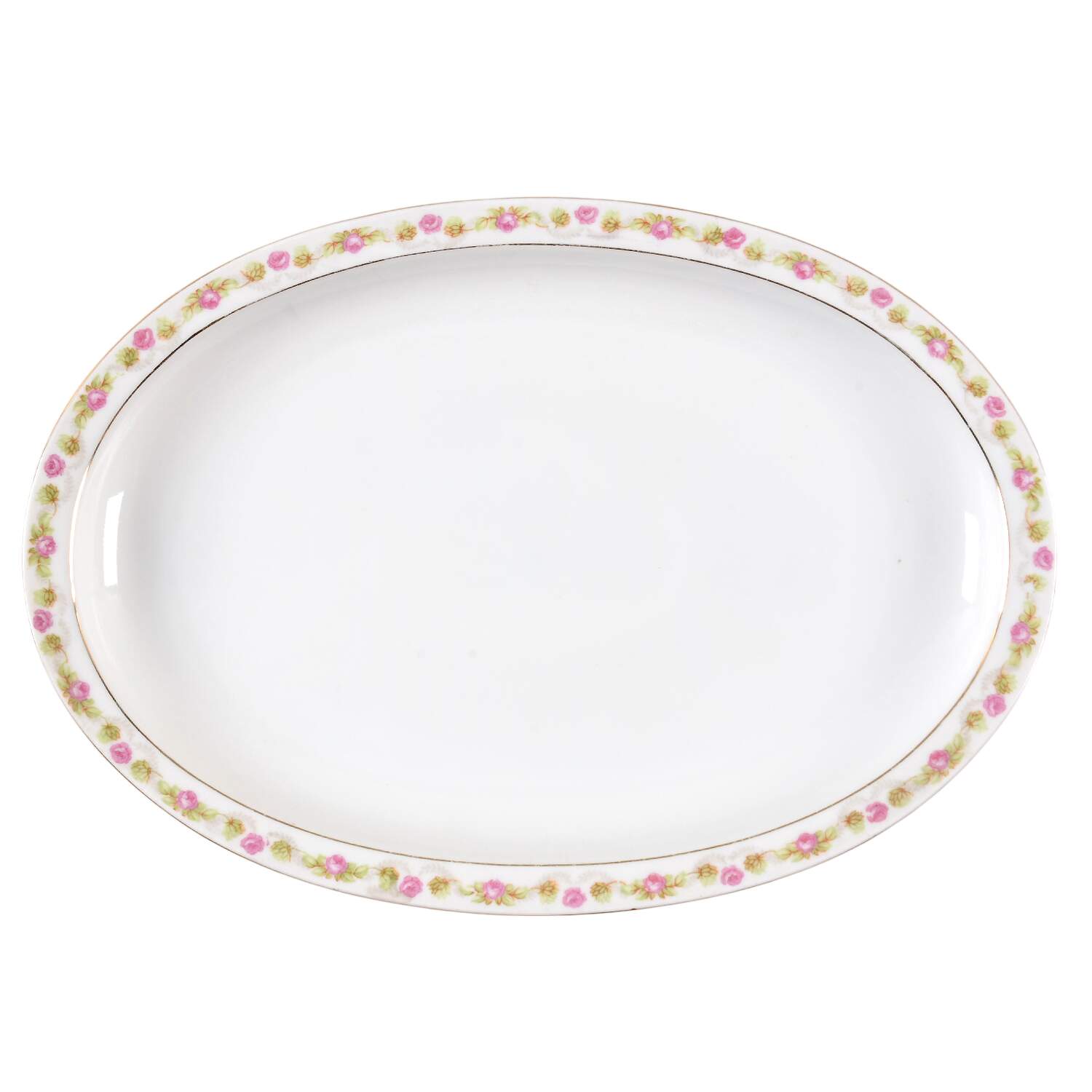 PUN33 12" Oval Serving Platter by Porcelain Union-1