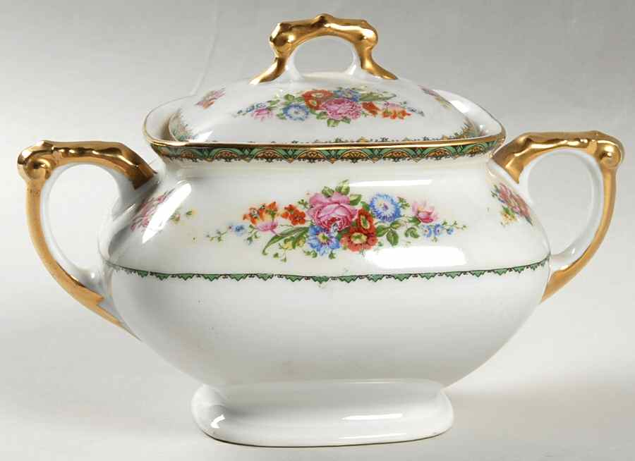 PUN9 Sugar Bowl & Lid by Porcelain Union-1