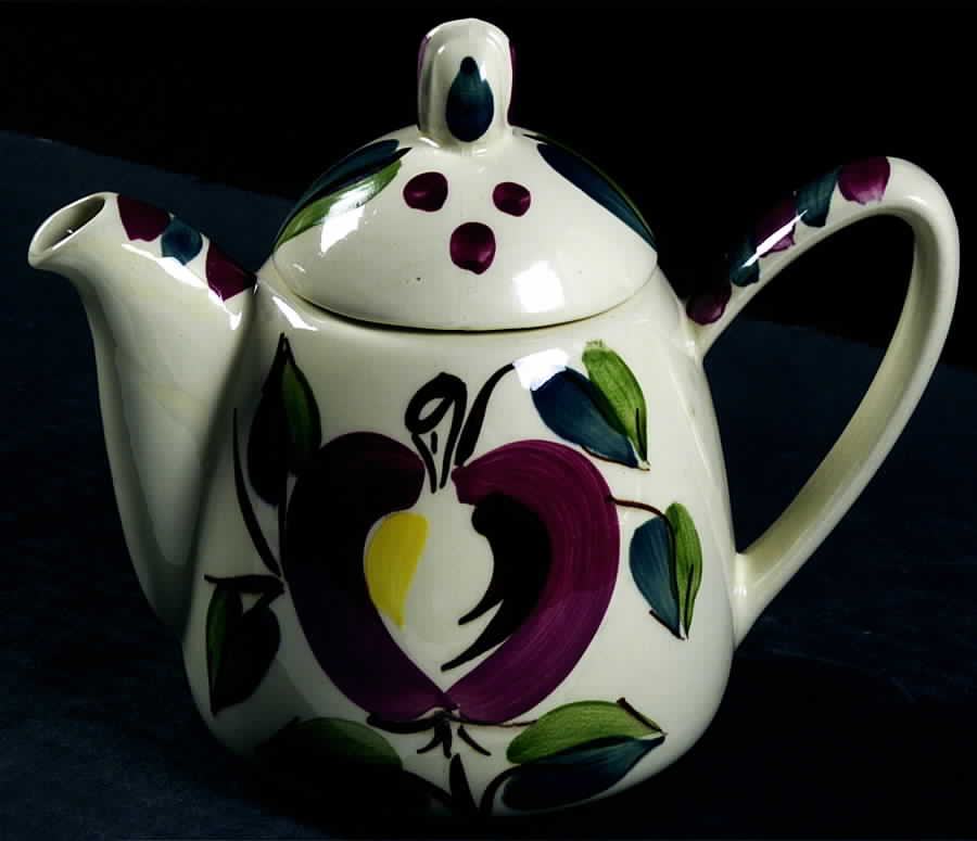 Apple Teapot & Lid by Purinton-1