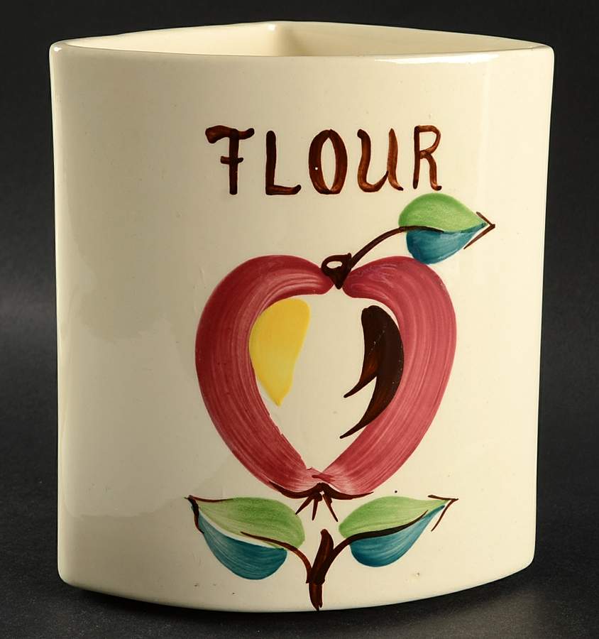 Apple Flour Canister for (6 Piece)Revolving Canister Set by Purinton-1