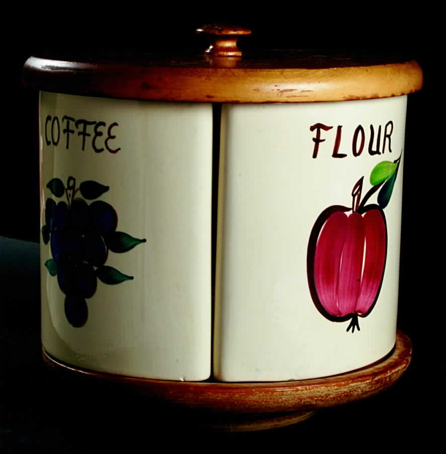 Fruit (6 Piece) Revolving Canister Set by Purinton-1