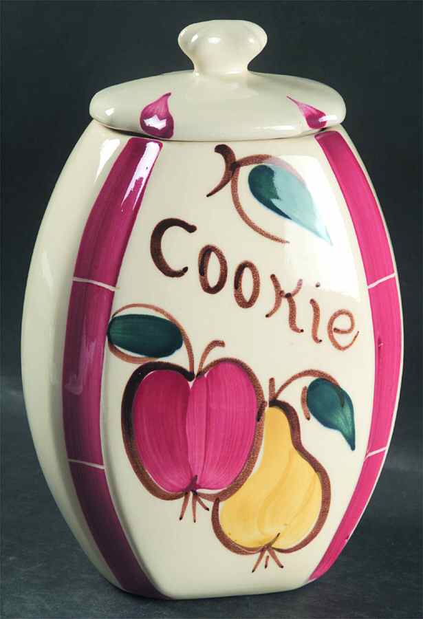 Fruit Cookie Jar & Lid by Purinton-1