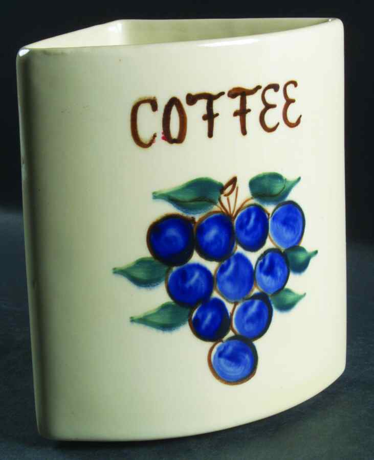 Fruit Coffee Canister for(6 Piece)Revolving Canister Set by Purinton-1