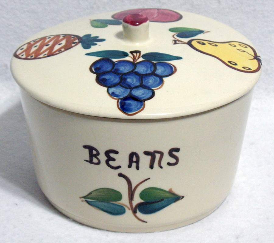 Fruit Bean Pot & Lid by Purinton-1