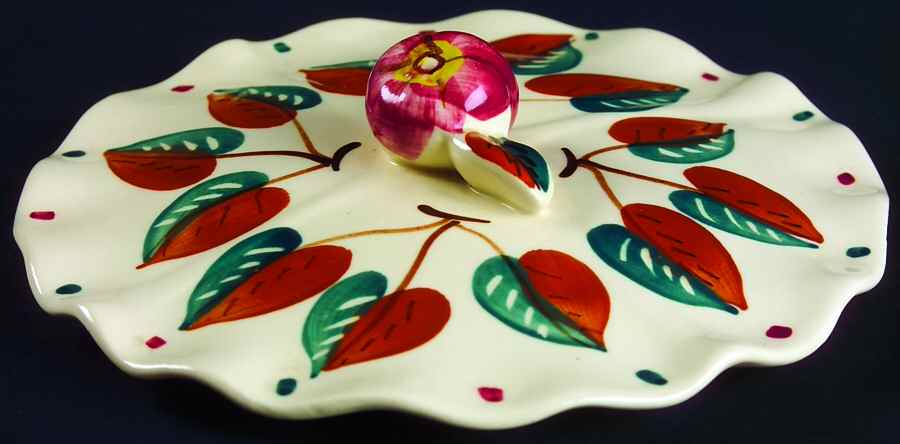Fruit Lazy Susan, Center, Lid Only by Purinton-1