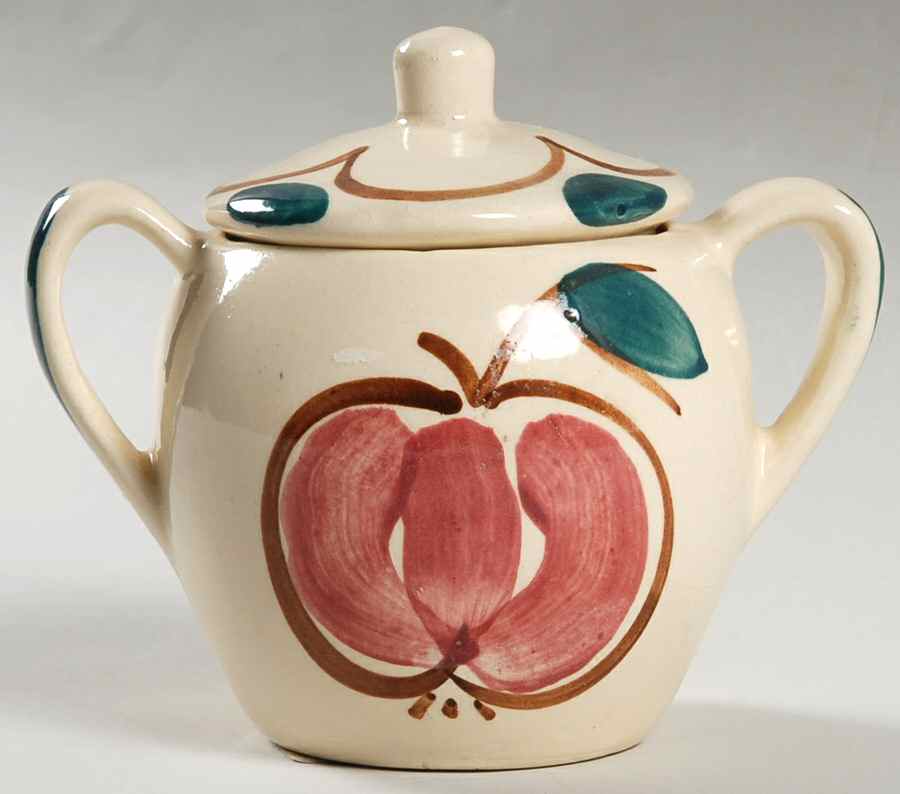 Fruit Sugar Bowl & Lid by Purinton-1